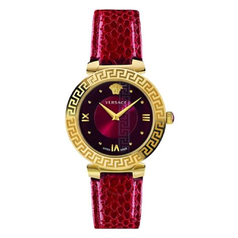 versace red daphnis watch|Versace Daphnis Quartz Red Dial Ladies Watch .